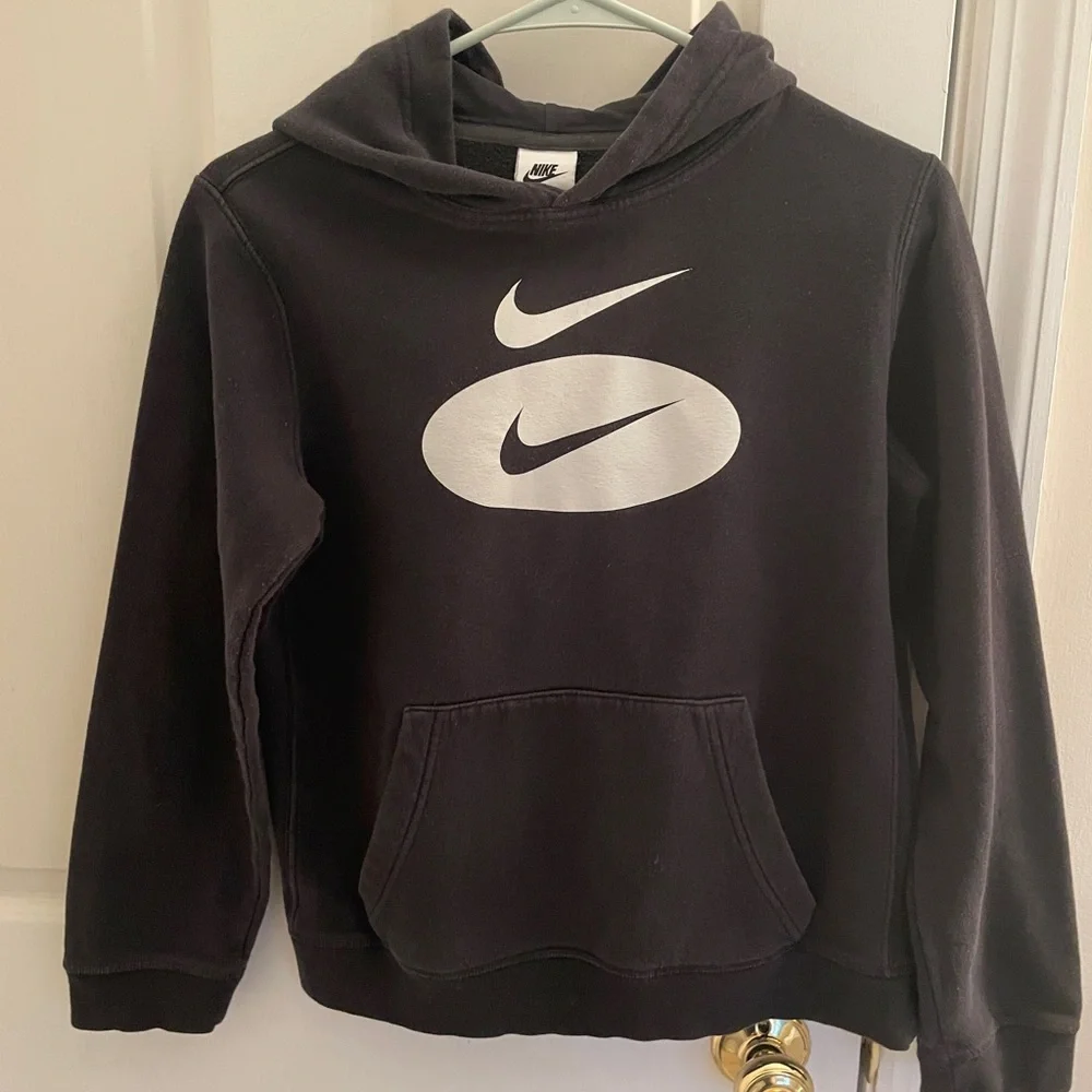 Nike Black Hoodie‎ with White Logo